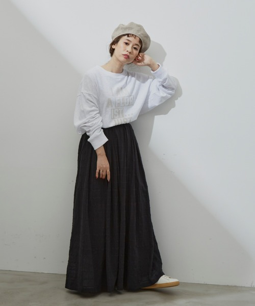 Libra Cue(リブラ キュー)の「シアーチェックコットンボリュームスカート(スカート・レディース・ホワイト/ブラック/ブルー・FREE)」の21枚目の写真