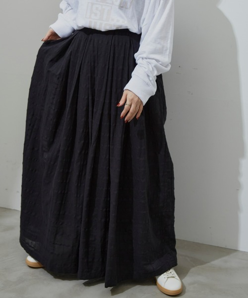 Libra Cue(リブラ キュー)の「シアーチェックコットンボリュームスカート(スカート・レディース・ホワイト/ブラック/ブルー・FREE)」の14枚目の写真