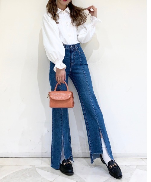 WC（ダブル シー）の「WC/刺繍チャイナボタンシャツ（シャツ/ブラウス・レディース・ホワイト/ブラック・FREE）」の11枚目の写真