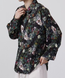 CIAO（チャオ）の「とろみ ルーズシルエット 長袖 総柄 ボリュームスリーブ レギュラーカラーシャツ（シャツ/ブラウス）」