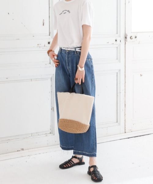 VIVIAN(ヴィヴィアン)の「スクエアトゥ編みメッシュネックベルトフラットグルカサンダル(サンダル・レディース・ダークブラウン/アイボリー/ブラック/ブラウン・M/LL/S/L)」の20枚目の写真