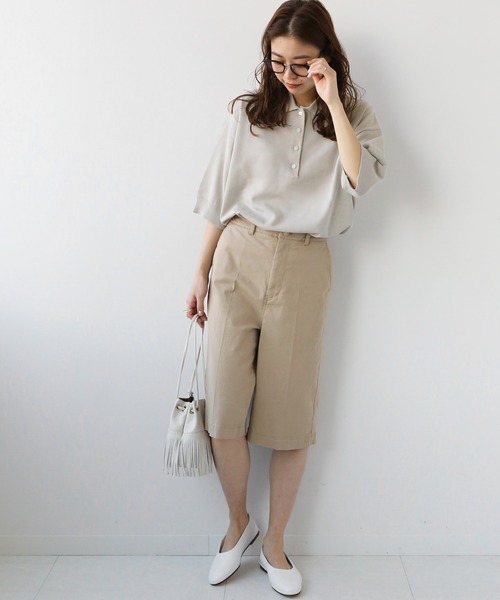 ポロニットプルオーバー　JOURNAL STANDARD relume ラメ混リブポロプルオーバー（ニット／セーター）｜JOURNAL