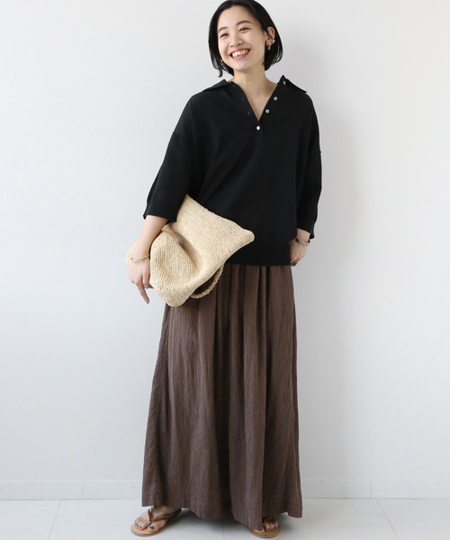 ポロニットプルオーバー　JOURNAL STANDARD relume ポロニットプルオーバー JOURNAL STANDARD relume - トップス