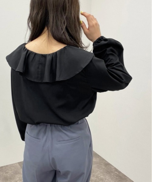 apres jour mignon(アプレジュールミニョン)の「アソートフリルブラウス 【ZOZOTOWN限定アイテム】(シャツ/ブラウス・レディース・ダークブラウン/ブルー系その他/オフホワイト/ブラック/グリーン系その他/ブラック系その他・X-LARGE/フリー)」の22枚目の写真