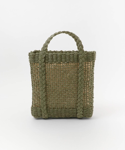 SENSE OF PLACE by URBAN RESEARCH（センスオブプレイスバイアーバンリサーチ）の「ミツアミハンドルペーパートート（トートバッグ・レディース・ブラウン/ライトカーキ/グリーン・ONE）」の8枚目の写真