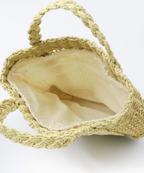 SENSE OF PLACE by URBAN RESEARCH（センスオブプレイスバイアーバンリサーチ）の「ミツアミハンドルペーパートート（トートバッグ・レディース・ブラウン/ライトカーキ/グリーン・ONE）」の12枚目の写真