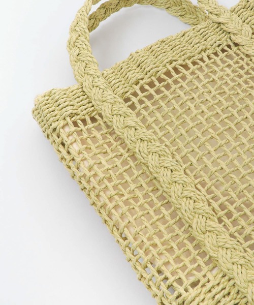 SENSE OF PLACE by URBAN RESEARCH（センスオブプレイスバイアーバンリサーチ）の「ミツアミハンドルペーパートート（トートバッグ・レディース・ブラウン/ライトカーキ/グリーン・ONE）」の13枚目の写真