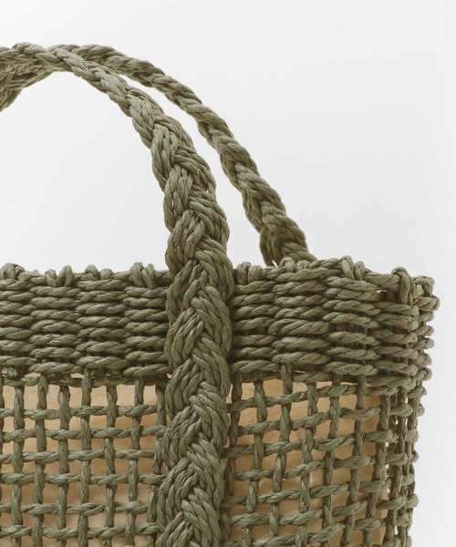 SENSE OF PLACE by URBAN RESEARCH（センスオブプレイスバイアーバンリサーチ）の「ミツアミハンドルペーパートート（トートバッグ・レディース・ブラウン/ライトカーキ/グリーン・ONE）」の17枚目の写真