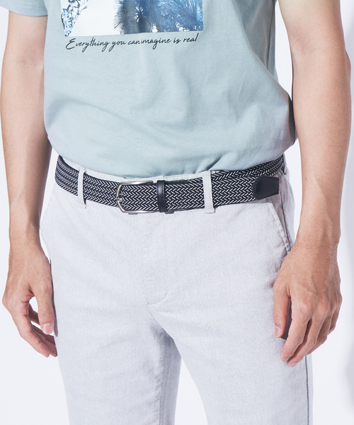 ABAHOUSE GRAY（アバハウスグレイ）の「【展開店舗限定】ゴムメッシュベルト（ベルト・メンズ・ブラック/グレー系その他/ネイビー/ブラウン/ベージュ/ブラック系その他・フリー）」の3枚目の写真