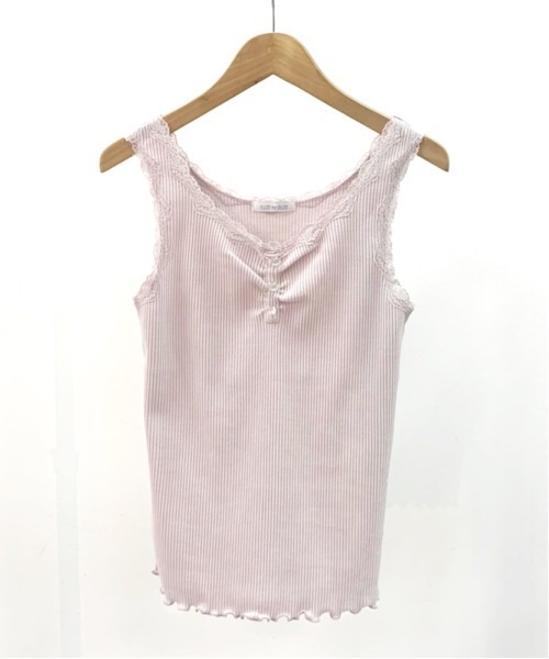 OLIVE des OLIVE（オリーブデオリーブ）の「ヘンリーネックタンク（タンクトップ・レディース・ライトグレー/ブラック/オフホワイト/グレイッシュベージュ・FREE）」の4枚目の写真