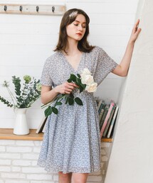 TOCCA（トッカ）の「【WEB限定】【TOCCA LAVENDER】LIBERTY Seamon Song Mini Dress ミニドレス（ワンピース・レディース）」