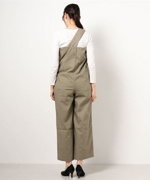 KOBE LETTUCE（コウベレタス）の「リネンブレンド3wayワンショルオールインワン（サロペット/オーバーオール・レディース・ベージュ系その他/ライトカーキ/ブラック・FREE）」の13枚目の写真