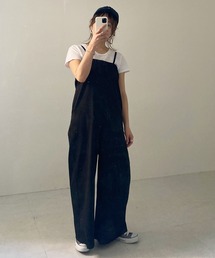 KOBE LETTUCE | リネンブレンド3wayワンショルオールインワン(サロペット/オーバーオール)