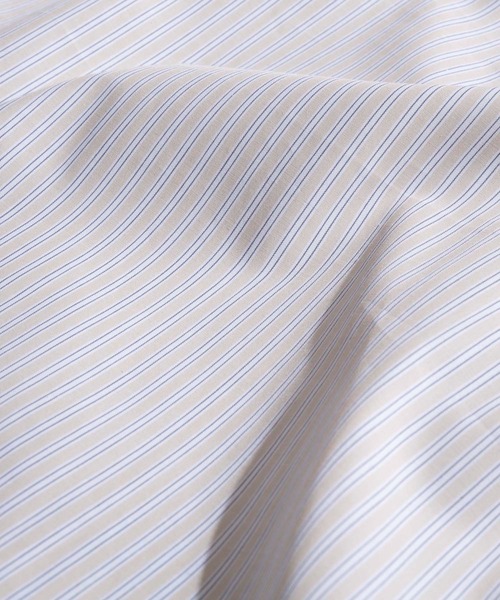 MAISON SPECIAL（メゾンスペシャル）の「《ユニセックスアイテム》ストライプエクストラプライムオーバーショートスリーブシャツ 【MAISON SPECIAL/メゾンスペシャル】（シャツ/ブラウス・メンズ・ベージュ/ブルー・0/1/2）」の3枚目の写真