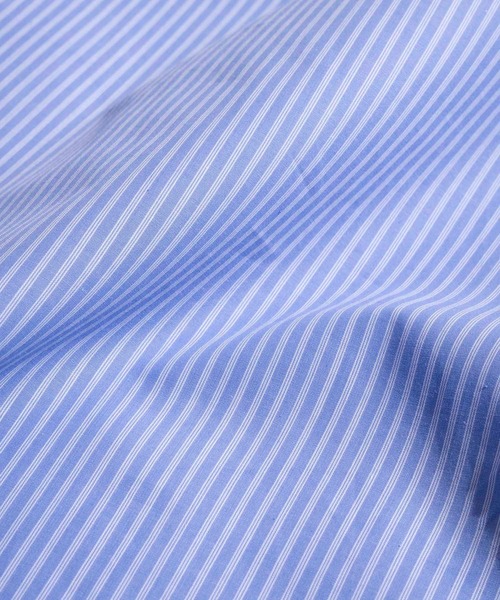 MAISON SPECIAL（メゾンスペシャル）の「《ユニセックスアイテム》ストライプエクストラプライムオーバーショートスリーブシャツ 【MAISON SPECIAL/メゾンスペシャル】（シャツ/ブラウス・メンズ・ベージュ/ブルー・0/1/2）」の6枚目の写真