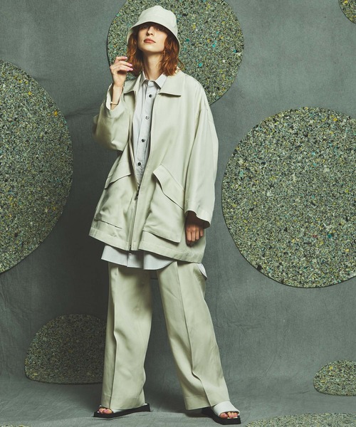 MAISON SPECIAL（メゾンスペシャル）の「《ユニセックスアイテム》ストライプエクストラプライムオーバーショートスリーブシャツ 【MAISON SPECIAL/メゾンスペシャル】（シャツ/ブラウス・メンズ・ベージュ/ブルー・0/1/2）」の11枚目の写真