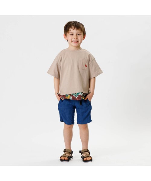 F.O.KIDS(エフオーキッズ)の「無地クライミングパンツ 5分丈_接触冷感(その他パンツ・キッズ・オレンジ/イエロー/パープル/グリーン/サックスブルー/ネイビー・110/120/130/80/90/100/140/95)」の7枚目の写真