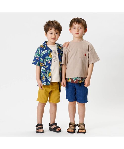 F.O.KIDS(エフオーキッズ)の「無地クライミングパンツ 5分丈_接触冷感(その他パンツ・キッズ・オレンジ/イエロー/パープル/グリーン/サックスブルー/ネイビー・110/120/130/80/90/100/140/95)」の12枚目の写真