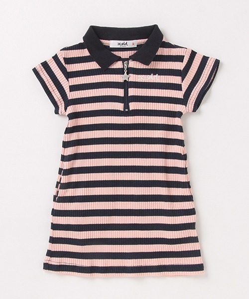 セール リブボーダー衿つき半袖ワンピース ワンピース X Girl Stages エックスガールステージス のファッション通販 Zozotown