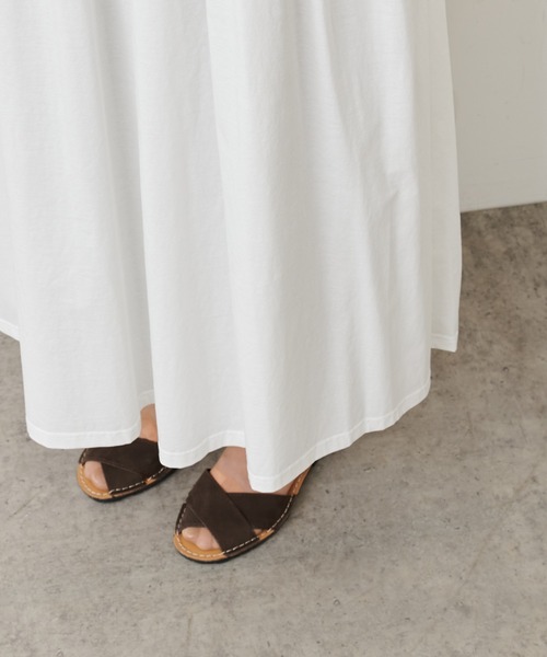 PUAL CE CIN（ピュアルセシン）の「【Du noir・WEB限定】シルケットロングワンピース（ワンピース・レディース・ホワイト/ブラック/グレー・FREE）」の15枚目の写真