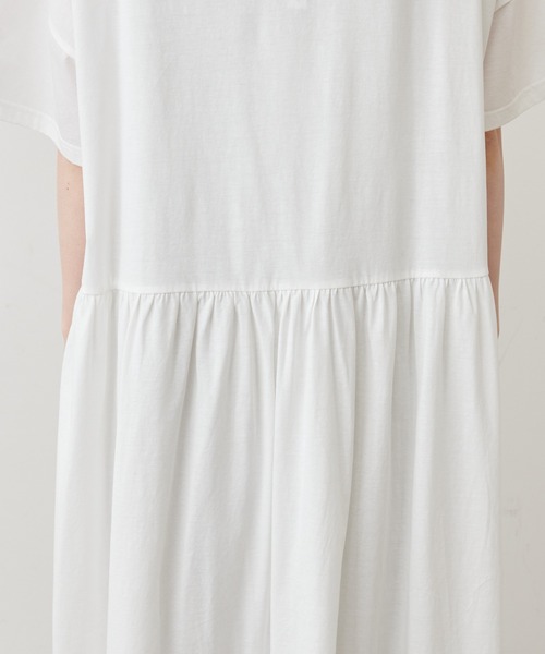 PUAL CE CIN（ピュアルセシン）の「【Du noir・WEB限定】シルケットロングワンピース（ワンピース・レディース・ホワイト/ブラック/グレー・FREE）」の11枚目の写真