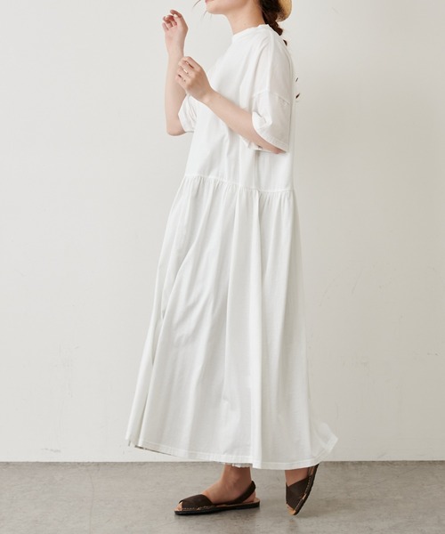 PUAL CE CIN（ピュアルセシン）の「【Du noir・WEB限定】シルケットロングワンピース（ワンピース・レディース・ホワイト/ブラック/グレー・FREE）」の16枚目の写真