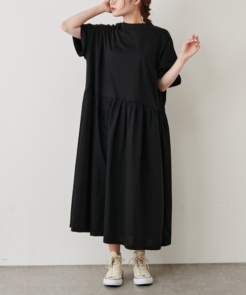 PUAL CE CIN（ピュアルセシン）の「【Du noir・WEB限定】シルケットロングワンピース（ワンピース・レディース・ホワイト/ブラック/グレー・FREE）」の22枚目の写真