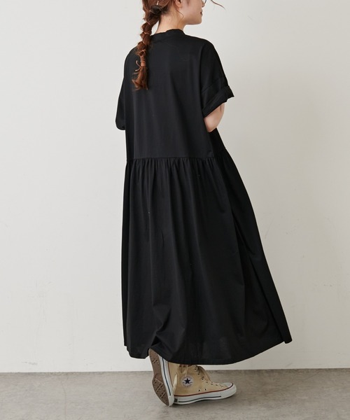 PUAL CE CIN（ピュアルセシン）の「【Du noir・WEB限定】シルケットロングワンピース（ワンピース・レディース・ホワイト/ブラック/グレー・FREE）」の10枚目の写真