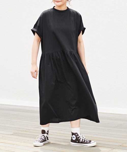 PUAL CE CIN（ピュアルセシン）の「【Du noir・WEB限定】シルケットロングワンピース（ワンピース・レディース・ホワイト/ブラック/グレー・FREE）」の9枚目の写真