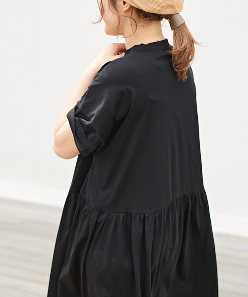 PUAL CE CIN（ピュアルセシン）の「【Du noir・WEB限定】シルケットロングワンピース（ワンピース・レディース・ホワイト/ブラック/グレー・FREE）」の18枚目の写真