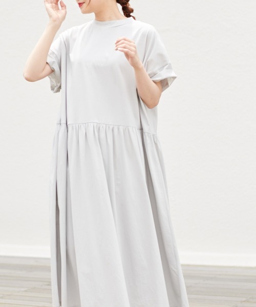 PUAL CE CIN（ピュアルセシン）の「【Du noir・WEB限定】シルケットロングワンピース（ワンピース・レディース・ホワイト/ブラック/グレー・FREE）」の12枚目の写真