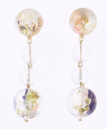 FLOWER BALL DROPPED イヤリング