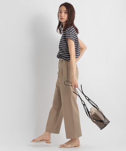 Andemiu（アンデミュウ）の「フレンチボーダーカットソー２　955906（Tシャツ/カットソー・レディース・ブラック/ベージュ/ネイビー/モカ・FREE）」の6枚目の写真