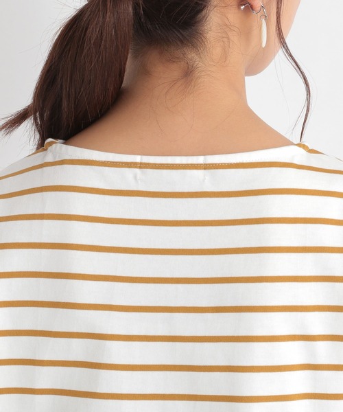 Andemiu（アンデミュウ）の「フレンチボーダーカットソー２　955906（Tシャツ/カットソー・レディース・ブラック/ベージュ/ネイビー/モカ・FREE）」の22枚目の写真