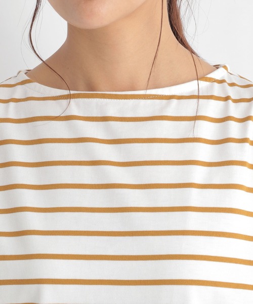 Andemiu（アンデミュウ）の「フレンチボーダーカットソー２　955906（Tシャツ/カットソー・レディース・ブラック/ベージュ/ネイビー/モカ・FREE）」の19枚目の写真