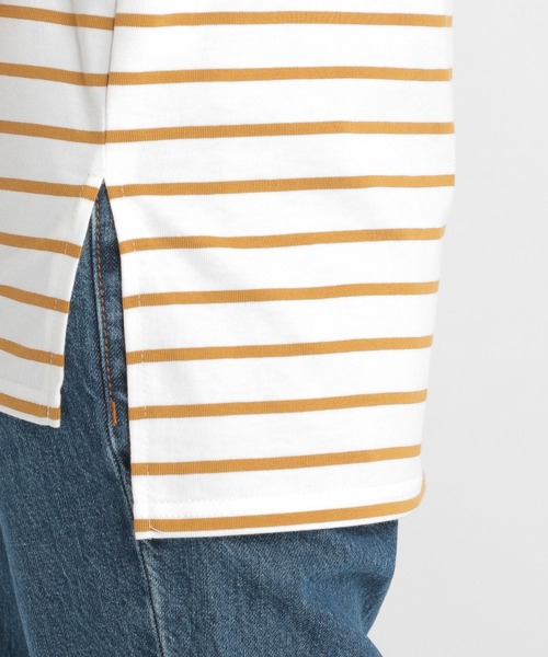 Andemiu（アンデミュウ）の「フレンチボーダーカットソー２　955906（Tシャツ/カットソー・レディース・ブラック/ベージュ/ネイビー/モカ・FREE）」の10枚目の写真