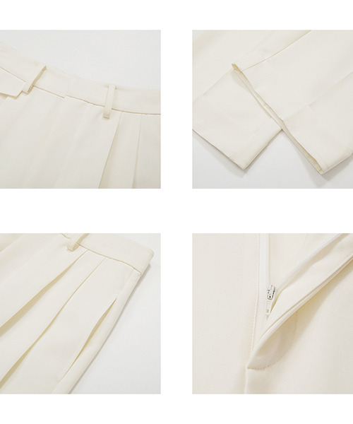 UNSPOKEN(アンスポクン)の「【UNSPOKEN】High-waist white slacks UX21K024(スラックス・レディース・ホワイト・M/S/L)」の12枚目の写真