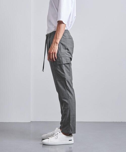 UNITED ARROWS(ユナイテッドアローズ)の「<UNITED ARROWS > ウール/ポリエステル オールギャザー カーゴパンツ(その他パンツ・メンズ・グレー/ダークグレー・SMALL/MEDIUM/LARGE/X-LARGE)」の4枚目の写真