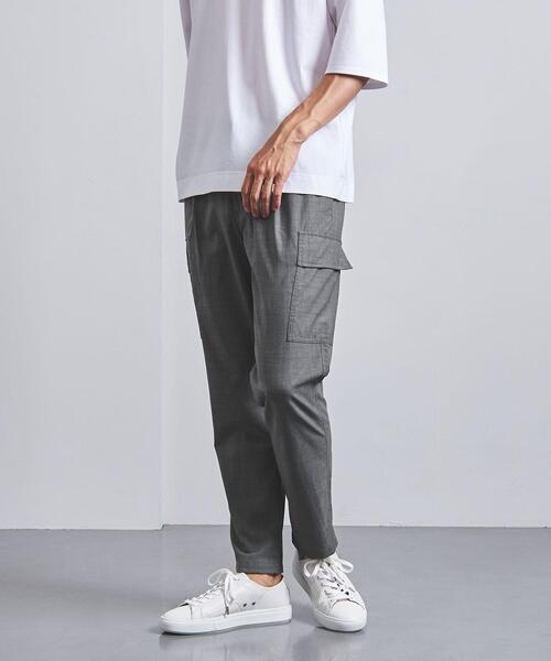 UNITED ARROWS(ユナイテッドアローズ)の「<UNITED ARROWS > ウール/ポリエステル オールギャザー カーゴパンツ(その他パンツ・メンズ・グレー/ダークグレー・SMALL/MEDIUM/LARGE/X-LARGE)」の6枚目の写真