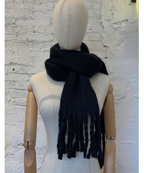 MAISON BREEZE（メゾンブリーズ）の「【MAISON BREEZE】幸せタッチ リブマフラー SCCH14（マフラー・レディース・ベージュ/レッド/サックスブルー/オレンジ/ホワイト/ブラック・FREE）」の12枚目の写真