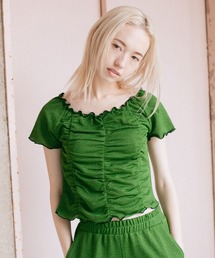 X-girl | JACQUARD JERSEY TOP(シャツ/ブラウス)
