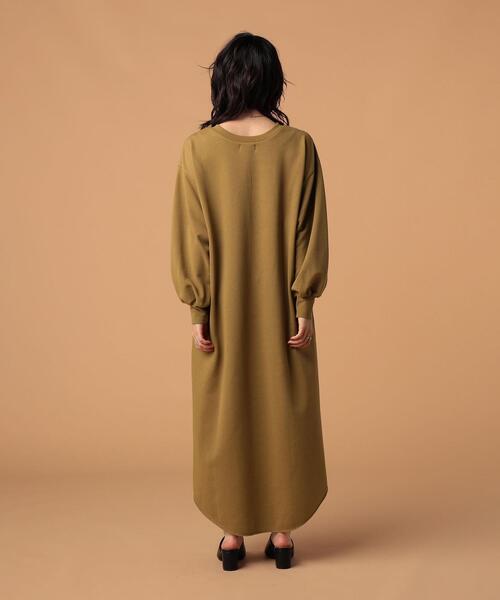 FEELING MADE（フィーリングメイド）の「FEELING MADE エアリースウェット カフタン ワンピース（ワンピース・レディース・ブラック/ダークブラウン/ベージュ・LARGE/MEDIUM）」の12枚目の写真