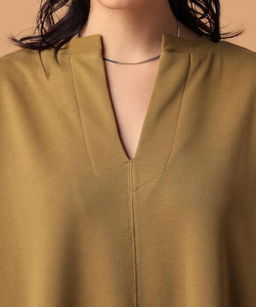 FEELING MADE（フィーリングメイド）の「FEELING MADE エアリースウェット カフタン ワンピース（ワンピース・レディース・ブラック/ダークブラウン/ベージュ・LARGE/MEDIUM）」の13枚目の写真