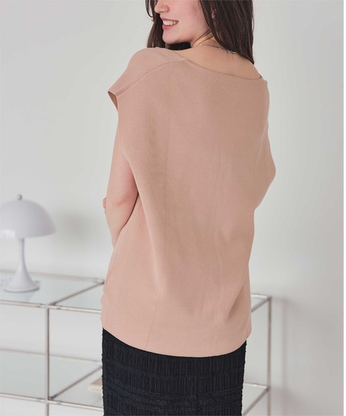 TTT MSW ベージュ Vネック ベスト TTT MSW ベージュ Vネック ベスト