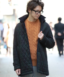 EDIFICE | ◇ブラックウォッチキルトフードコート(その他アウター)