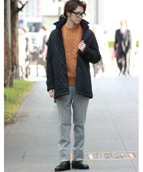 EDIFICE（エディフィス）の「◇ブラックウォッチキルトフードコート（その他アウター・メンズ・ネイビー・46/48/44/50）」の16枚目の写真