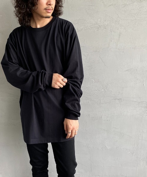 HANES（ヘインズ）の「【WEB限定】[HANES/ヘインズ] BEEFY ビーフィー XXL･XXXL ビッグシルエットロンT（Tシャツ/カットソー・レディース・ホワイト/ブラック・XXX-LARGE/XX-LARGE）」の22枚目の写真