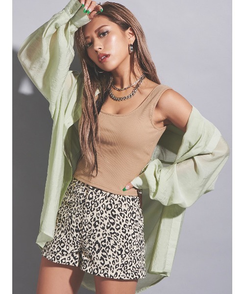 EGOIST（エゴイスト）の「ペールカラーシアーシャツ（シャツ/ブラウス・レディース・ホワイト/パープル/ミント・FREE）」の5枚目の写真