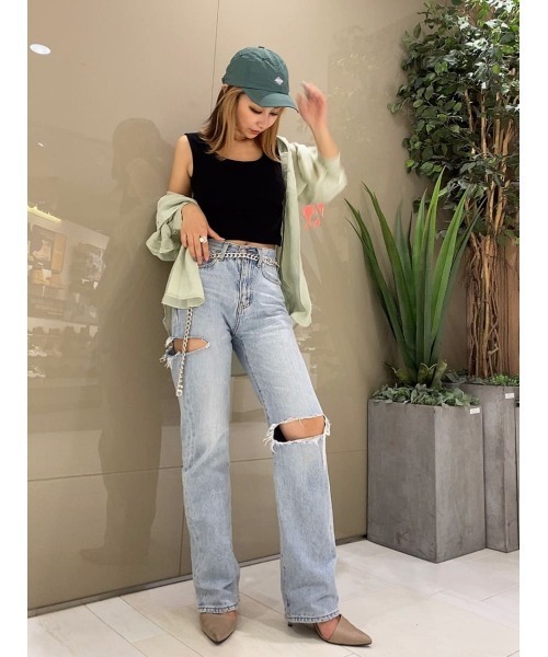 EGOIST（エゴイスト）の「ペールカラーシアーシャツ（シャツ/ブラウス・レディース・ホワイト/パープル/ミント・FREE）」の21枚目の写真