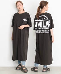 SILVER BULLET | 『BANANA TRIP/バナナトリップ』SIMILAR ポケット付きTシャツワンピース【b】(ワンピース)